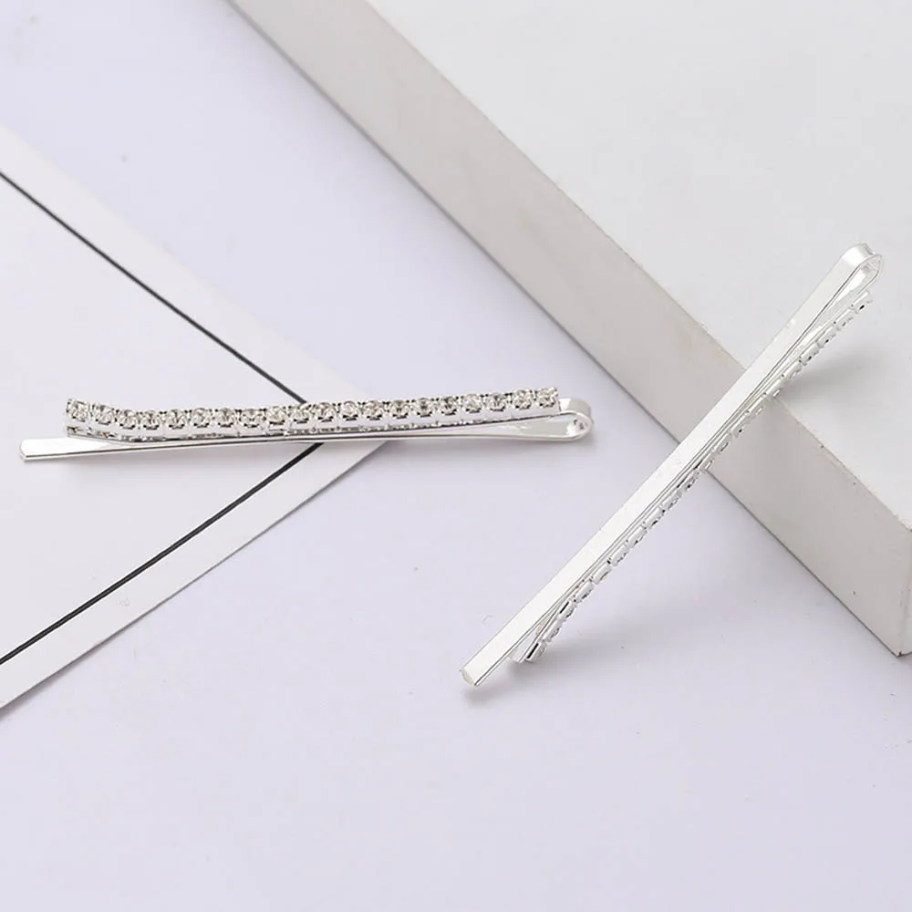 Заколки для волос в Корейском стиле женские модные зажимы с кристаллами