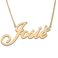 josie name tag necklace personalized pendant jewelry gifts for mom daughter girl friend birthday christmas party present
