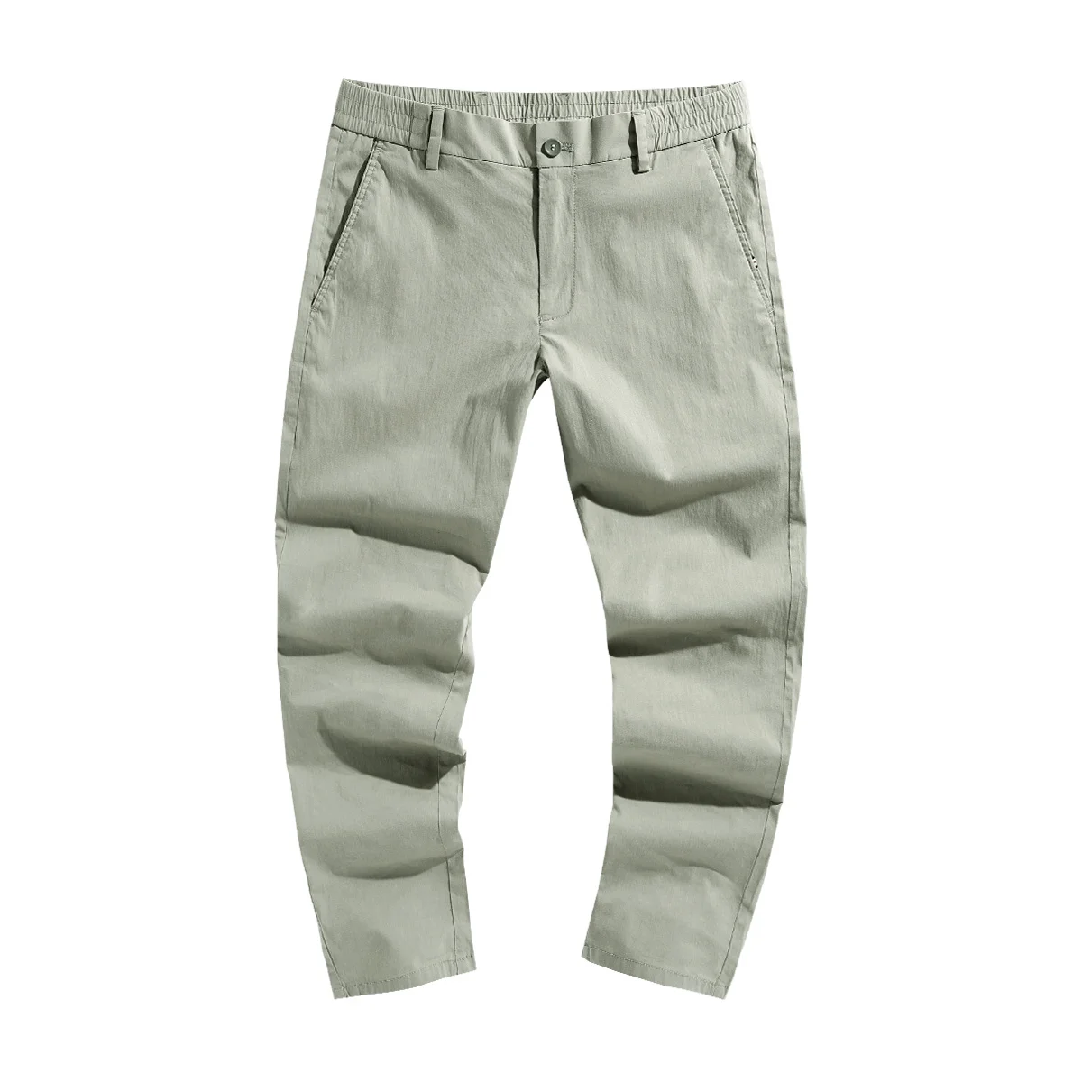 

Cloth legend summer thin section linen casual pants male Korean version of the tide wild nine pants Slim cotton pants feet