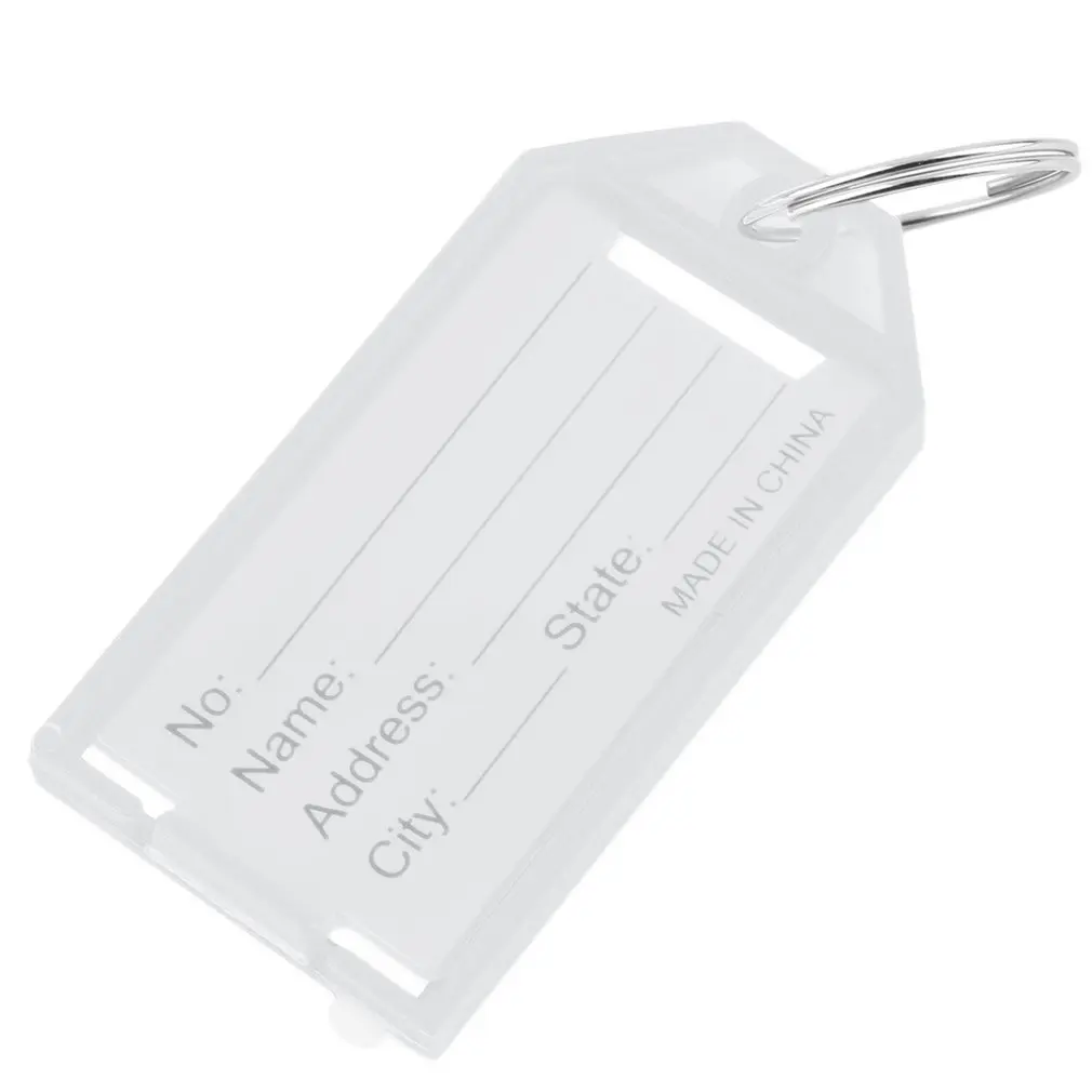 Новинка 1 шт. пластиковое крутое кольцо для ключей бирка идентификационная