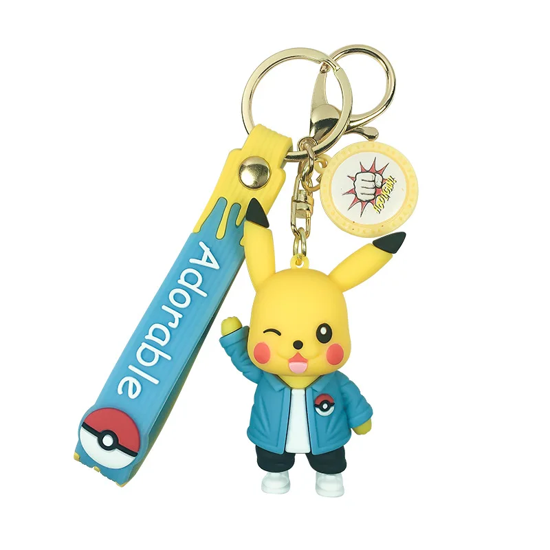Kawaii Покемон экшн-фигурки Пикачу брелок Томи мультфильм анимая мини-фигурка