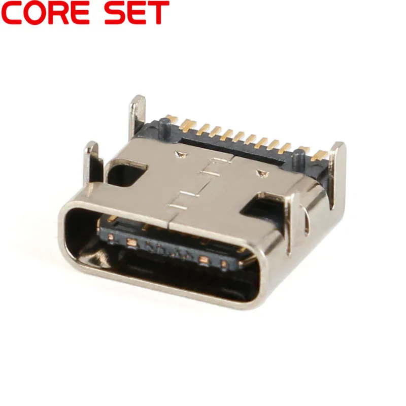 5 шт. 16 контактный разъем USB 3 1 типа C|Соединители| |