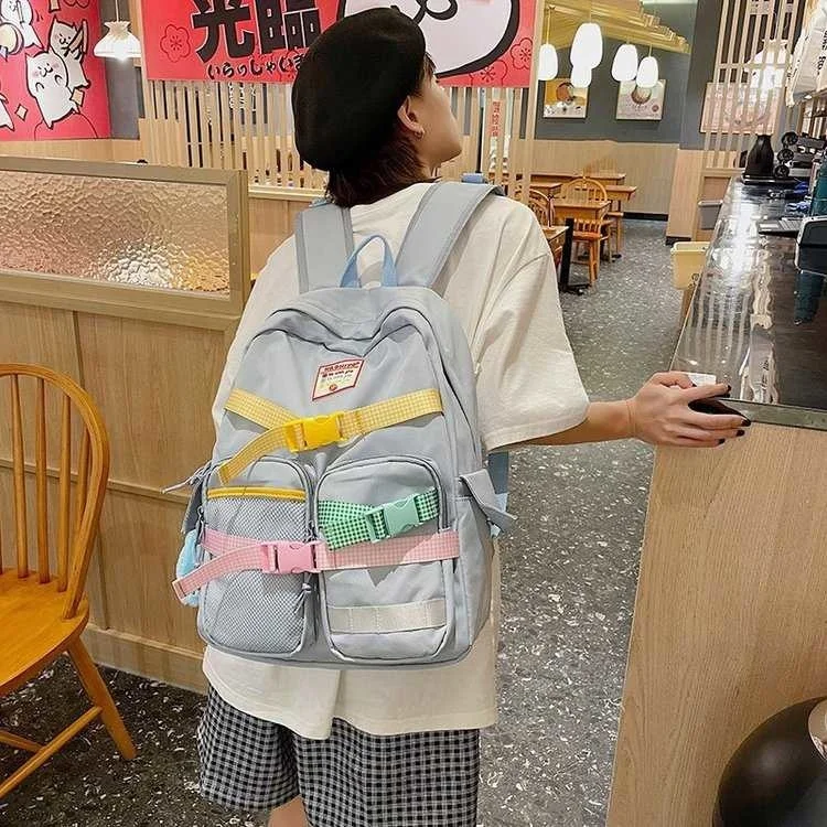 

Korean version of ulzzang campus classic feeling cute little fresh ribbon schoolbag