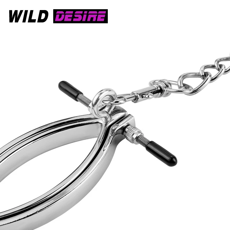 Металлическая Регулируемая Вагина зажимы для половых губ зажим киски женщин