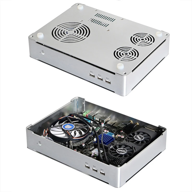 

GTX1650 4G Graphics Card MINI Gaming PC Intel Core i3-9100F 2*DDR4 M.2 Desktop MINI PC Computer DP HDMl-compatible DVI