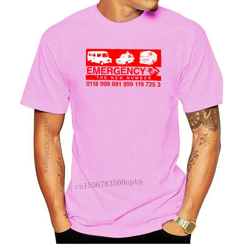 

Inspired by the IT Crowd T Shirt - The New Emergency Number Cult TV Comedy Inspired men t shirt