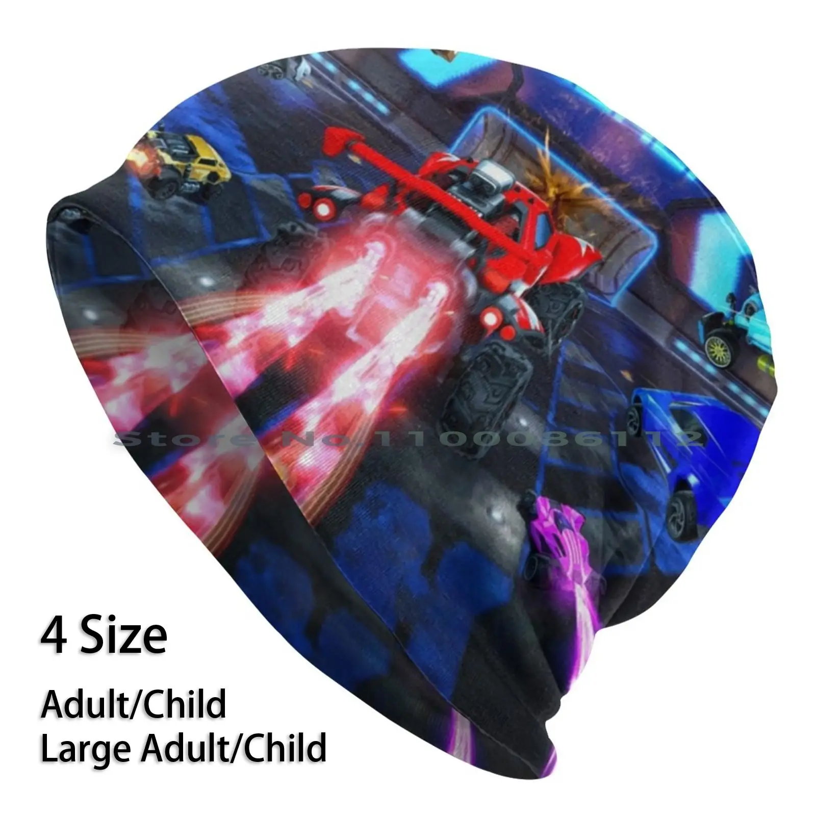 

Rocket League Goal! Video Game Artwork Beanies Knit Hat Rocket League Rl Esports Football Gaming Video Games Brimless Knitted