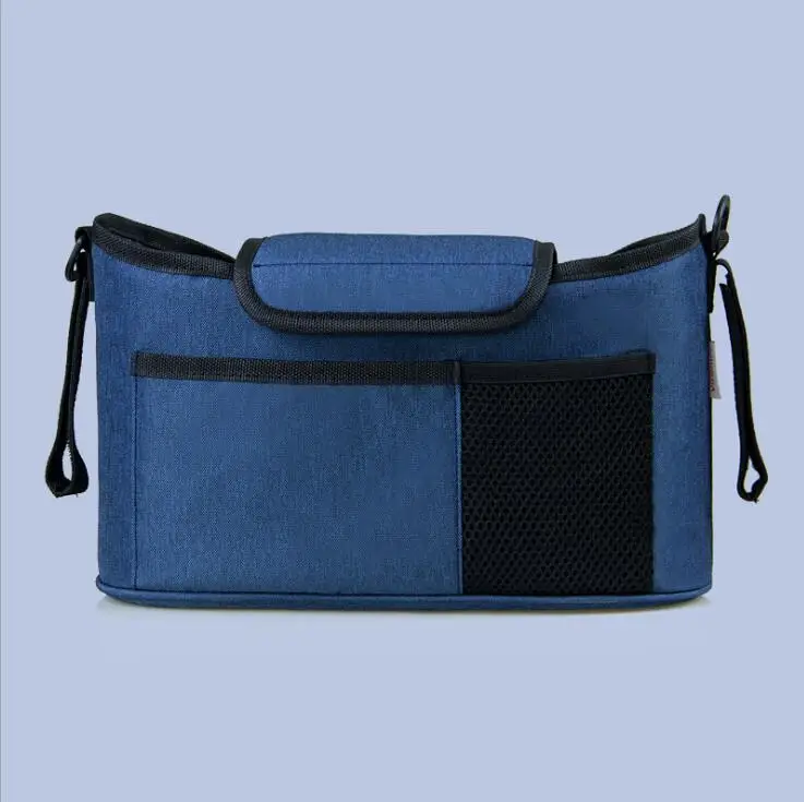 dark blue GB206 Сумка для детских колясок, сумка-Органайзер, сумка для подгузников, пеленок, сумка для мам, многофункциональная сумка с крючком для путешествий, подвесная сумка для хранения кормящих - Цвет: dark blue GB206
