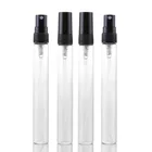 100 шт.лот 10 мл прозрачная стеклянная бутылка-Спрей Портативный парфюмированный распылитель мини пробный пробирка бутылка тонкие стеклянные флаконы