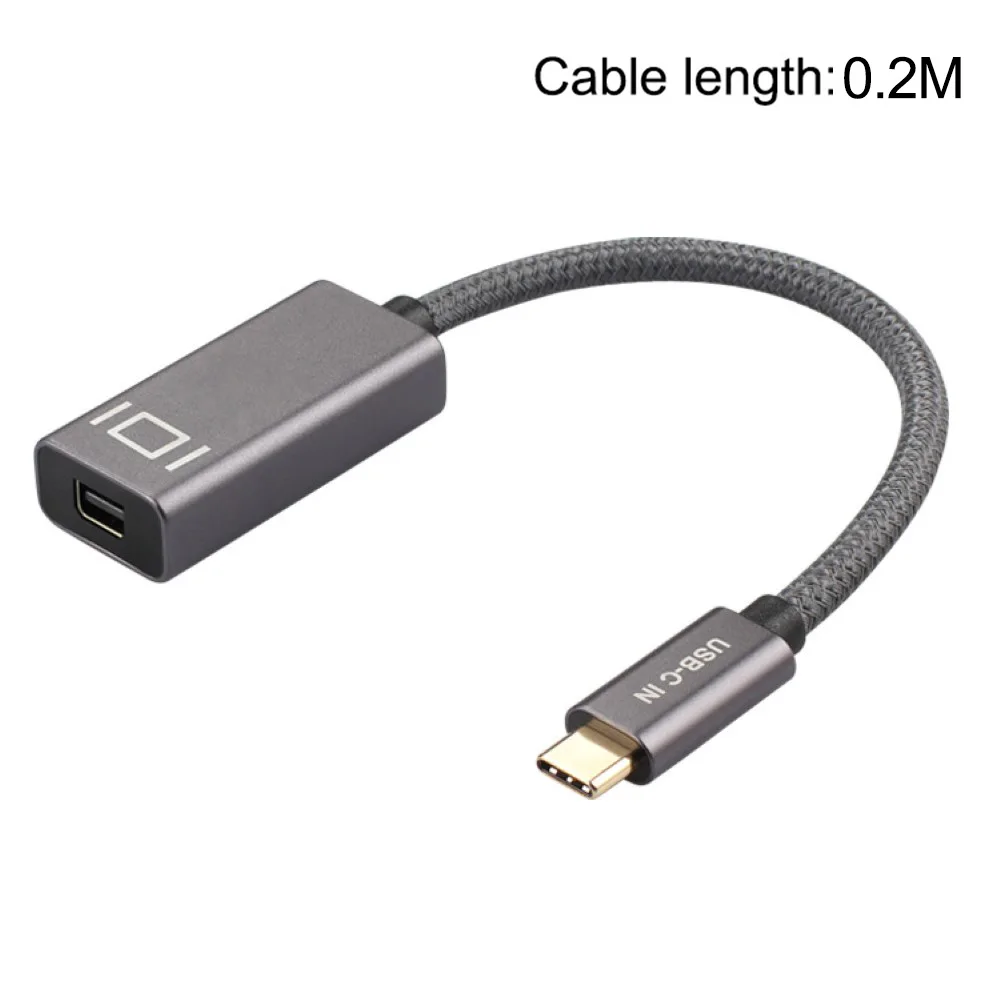 

USB 3.1 Type-C to Mini DisplayPort Display 4K 60Hz USB-C Male to Mini DP Female Adapter for LED Cinema Display Mini Monitor