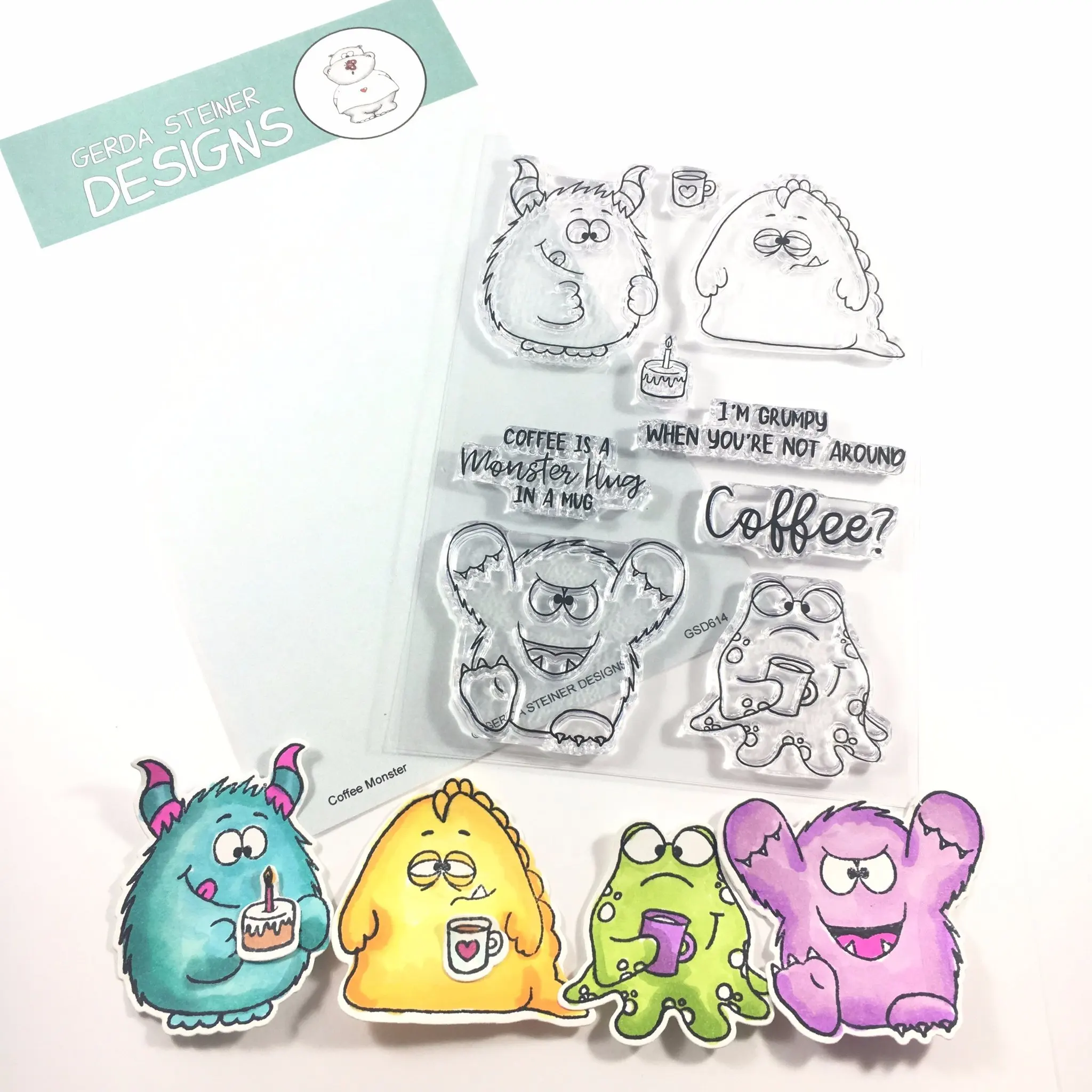 Металлический трафарет в виде обезьяны кофе монстра прозрачный штамп для