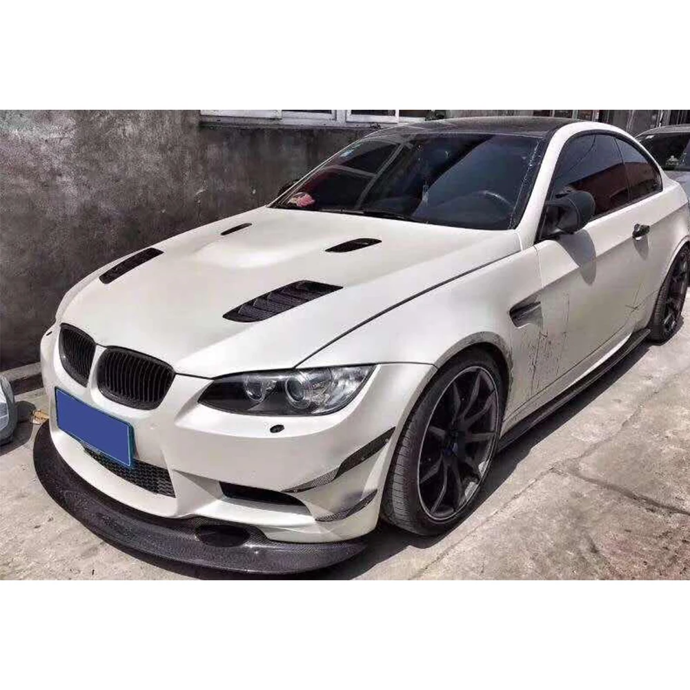 3 серии передний бампер Боковая Отделка канаты разветвители спойлер для BMW E90 E92 E93