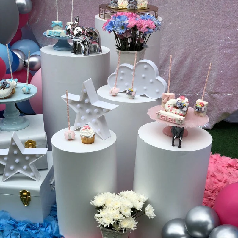 5 шт. белые круглые подставки для укравечерние торта|Украшения своими руками