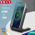 Беспроводное зарядное устройство Qi 15 Вт, держатель для телефона, док-станция для быстрой зарядки для IPhone Airpods Xiaomi Huawei Samsung