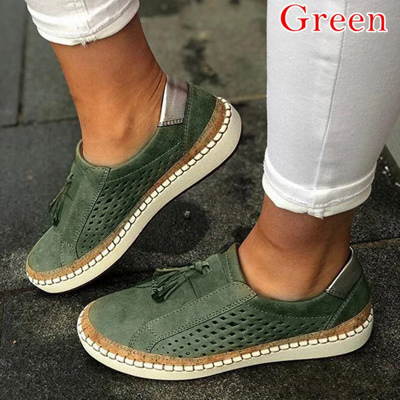 green-2 MoneRffi кроссовки; Женская Вулканизированная обувь; Повседневная дышащая обувь; женская обувь из мягкой кожи на плоской подошве; женские кроссовки - Цвет: green-2