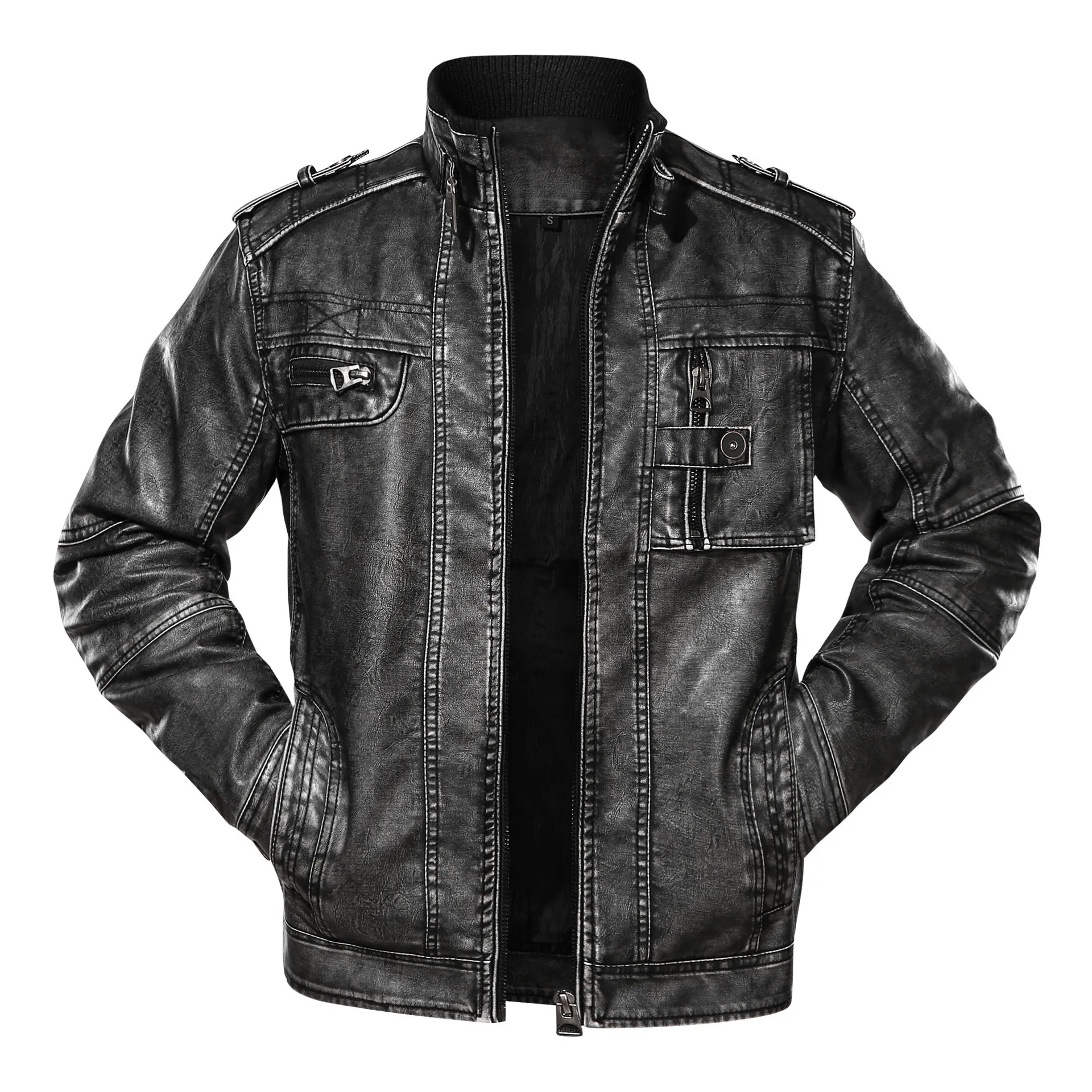 New Men's Leather Jackets Autumn Casual Motorcycle PU Jacket Biker Leather Coats Brand Clothing EU Size