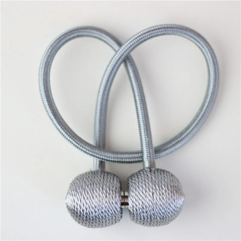 

Hot 1Pc Magnetic Curtain Tieback High Quality Holder Hook Buckle Clip Curtain Tieback Polyester Decorative Home Accessorie