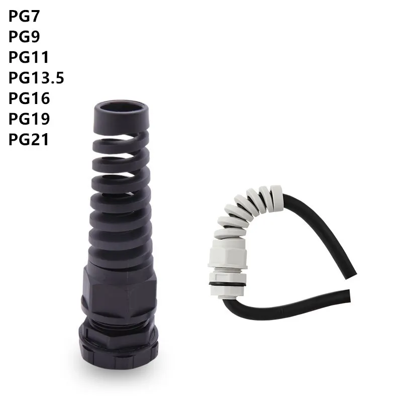 

Кабельные вводы PG7 M12 / PG9 M16 / PG11 M18 пластиковые белые/черные IP68 3-6,5 мм