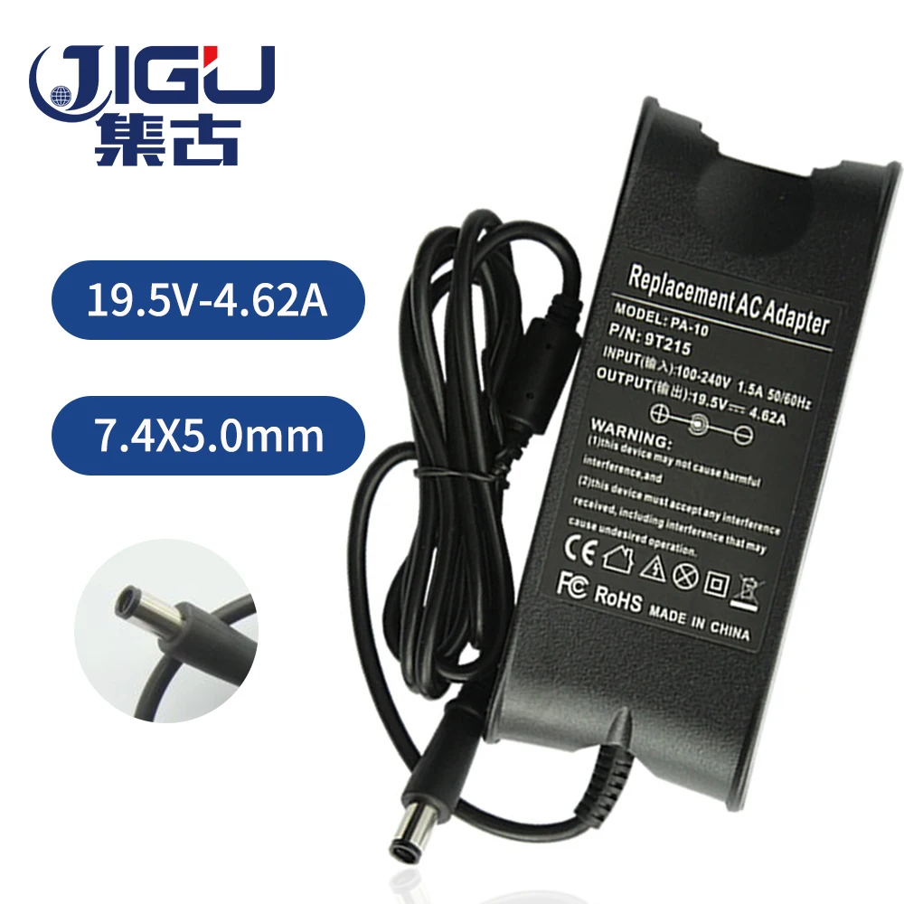 

JIGU Replacement 19.5V 4.62A 7.4x5.0mm AC Laptop Adapter Power Supply For dell AD-90195D PA-1900-01D3 DF266 M20 M60 M65 M70