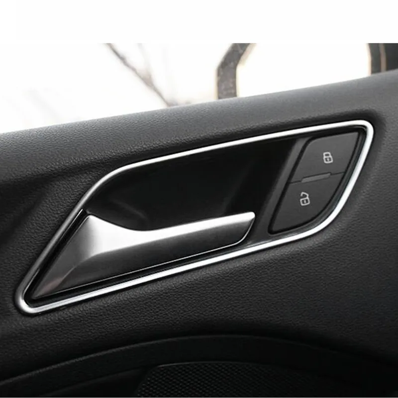 Декоративная рамка для дверной ручки отделка 4 шт. Audi A3 8V 2013-2018 наклейки накладка