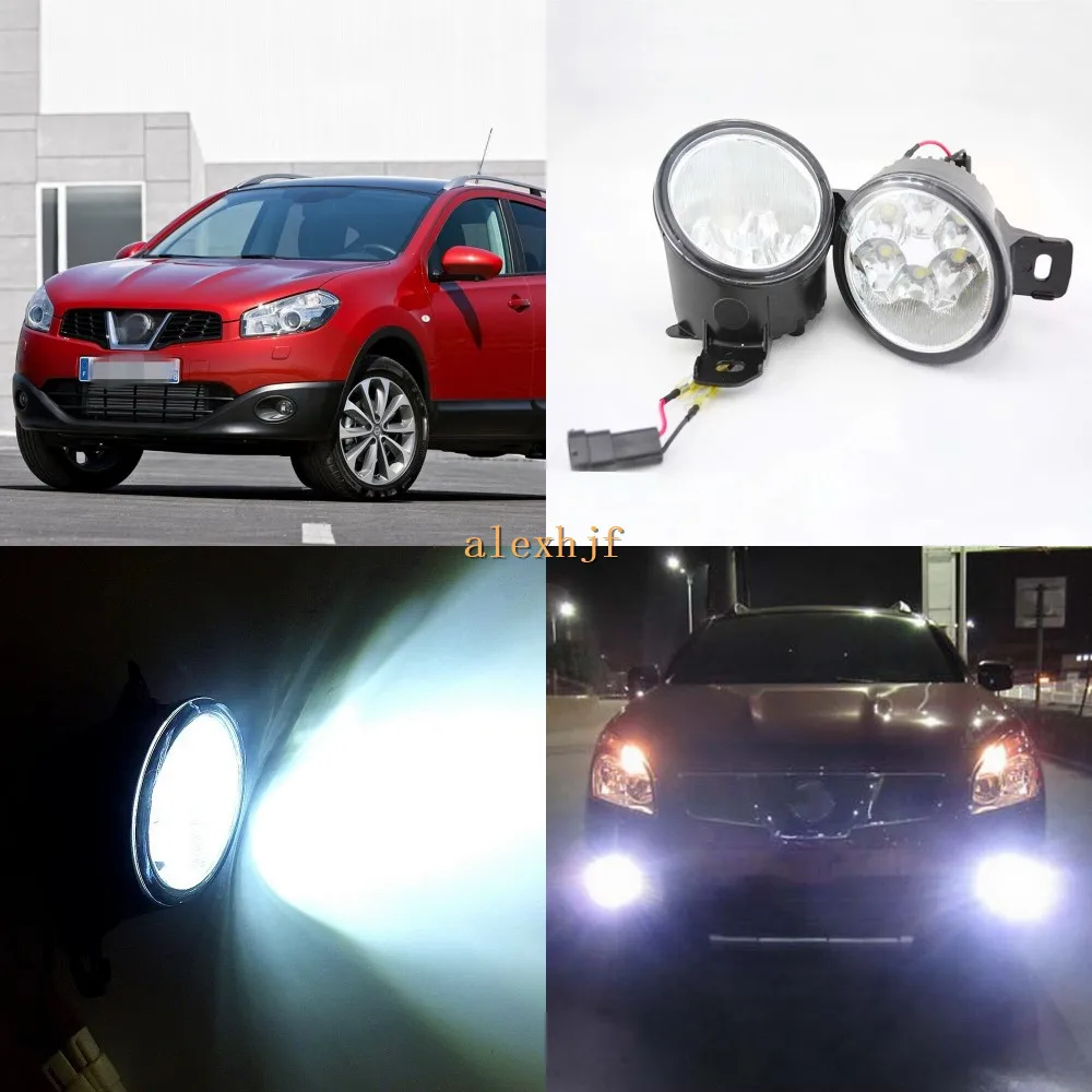 July King 18W 6LEDs H11 LED Fog Lamp Assembly Case for Nissan Dualis Qashqai 2007-2015 6500K 1260LM Daytime Running Lights | Автомобили и