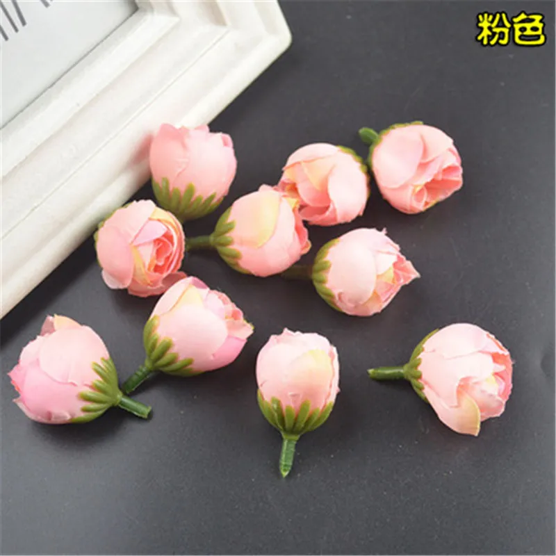 Искусственные цветы &quotсделай сам&quot 2 см маленькая чайная роза Аксессуары