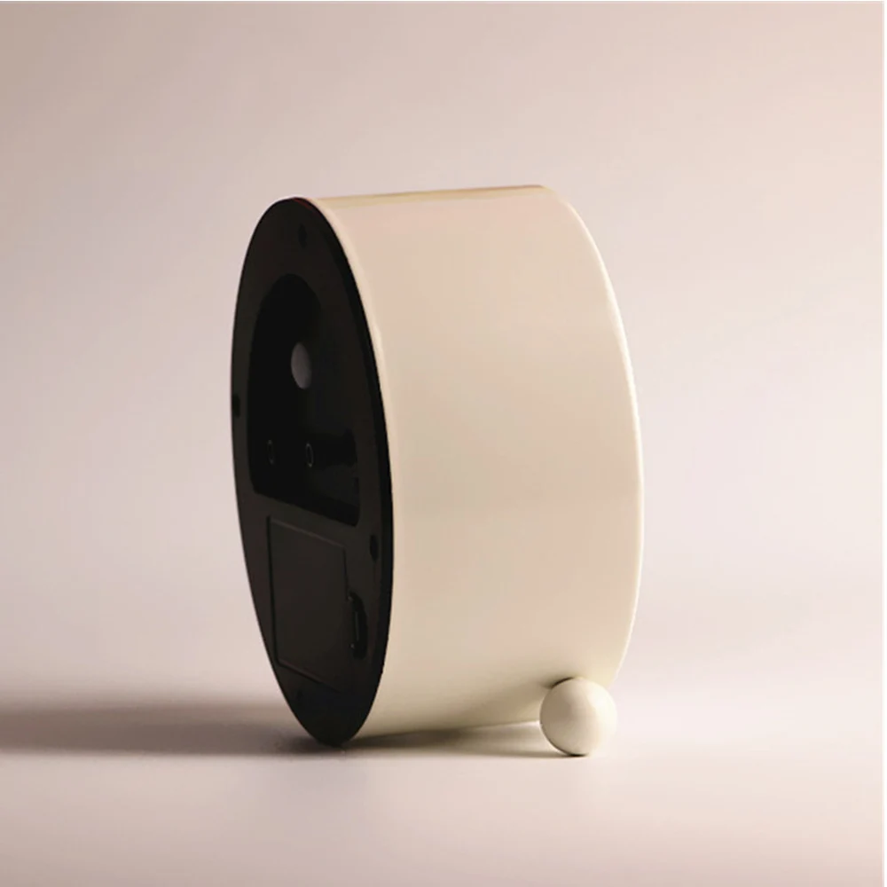 Круглый металлический корпус будильник простой ночсветильник бесшумные