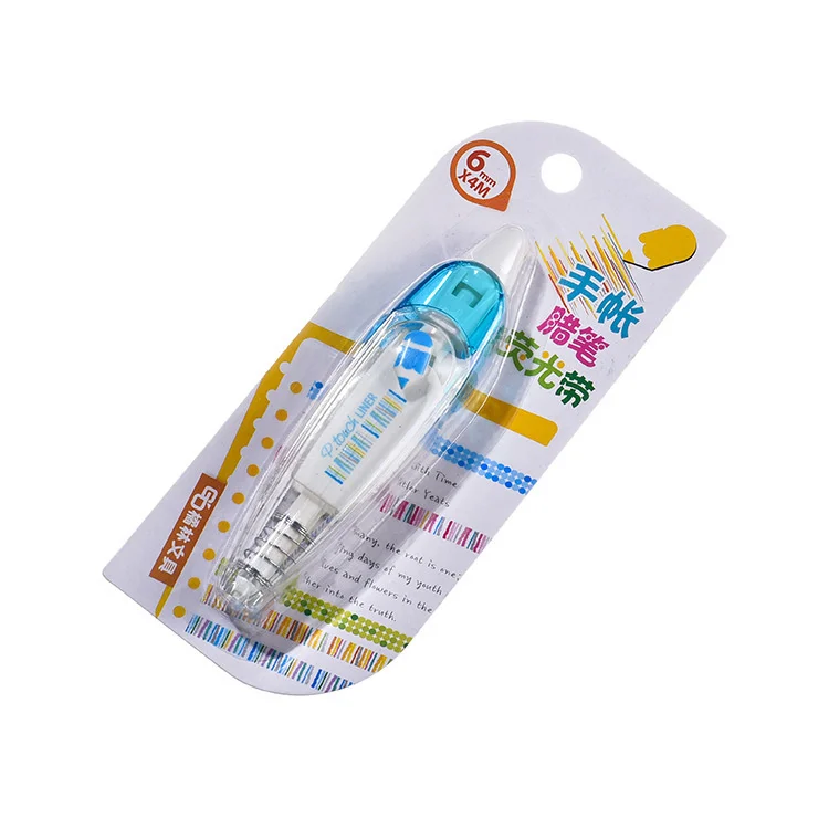 Декоративная Корректирующая лента в полоску горошек милая канцелярская