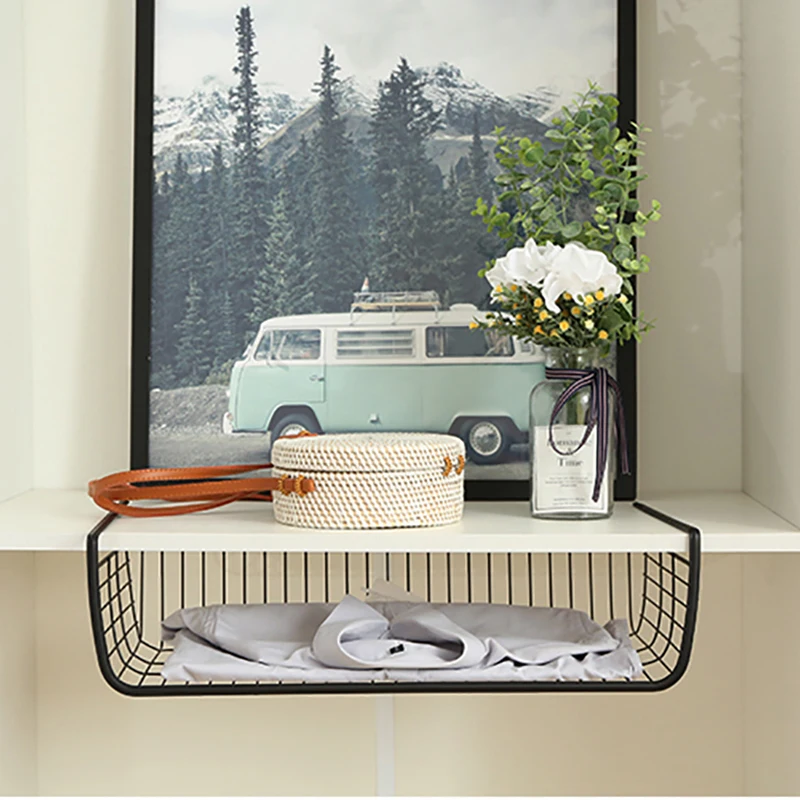 Кухонная корзинка для хранения стеллаж одежды книги Ipad органайзер полка