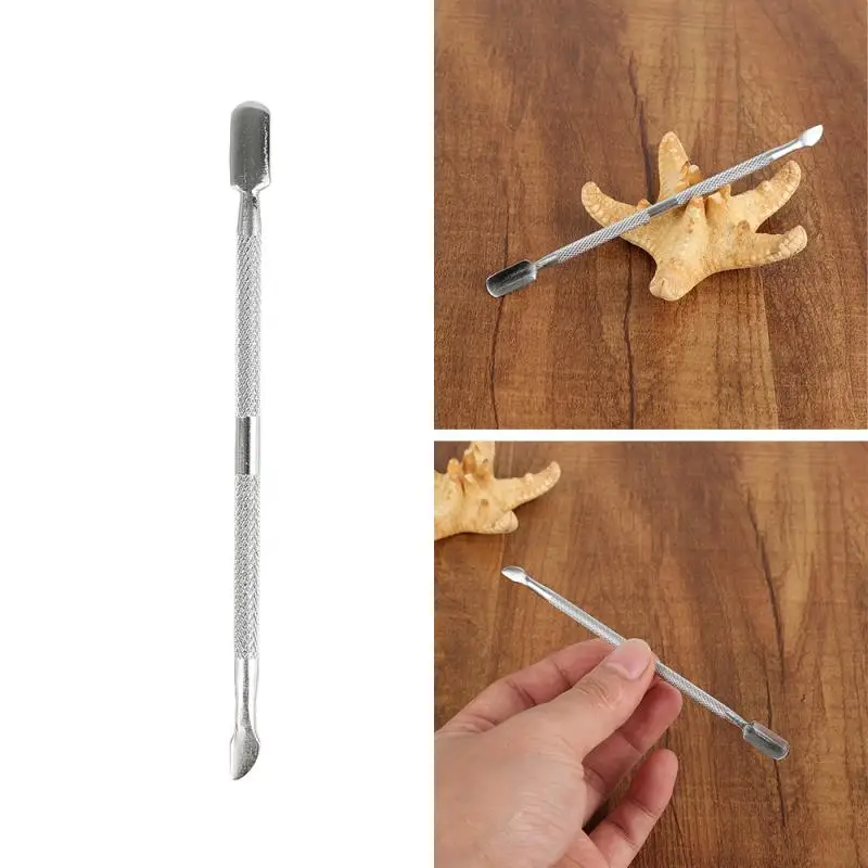 Лопатка для кутикулы из нержавеющей стали металлический гель удаления полировка