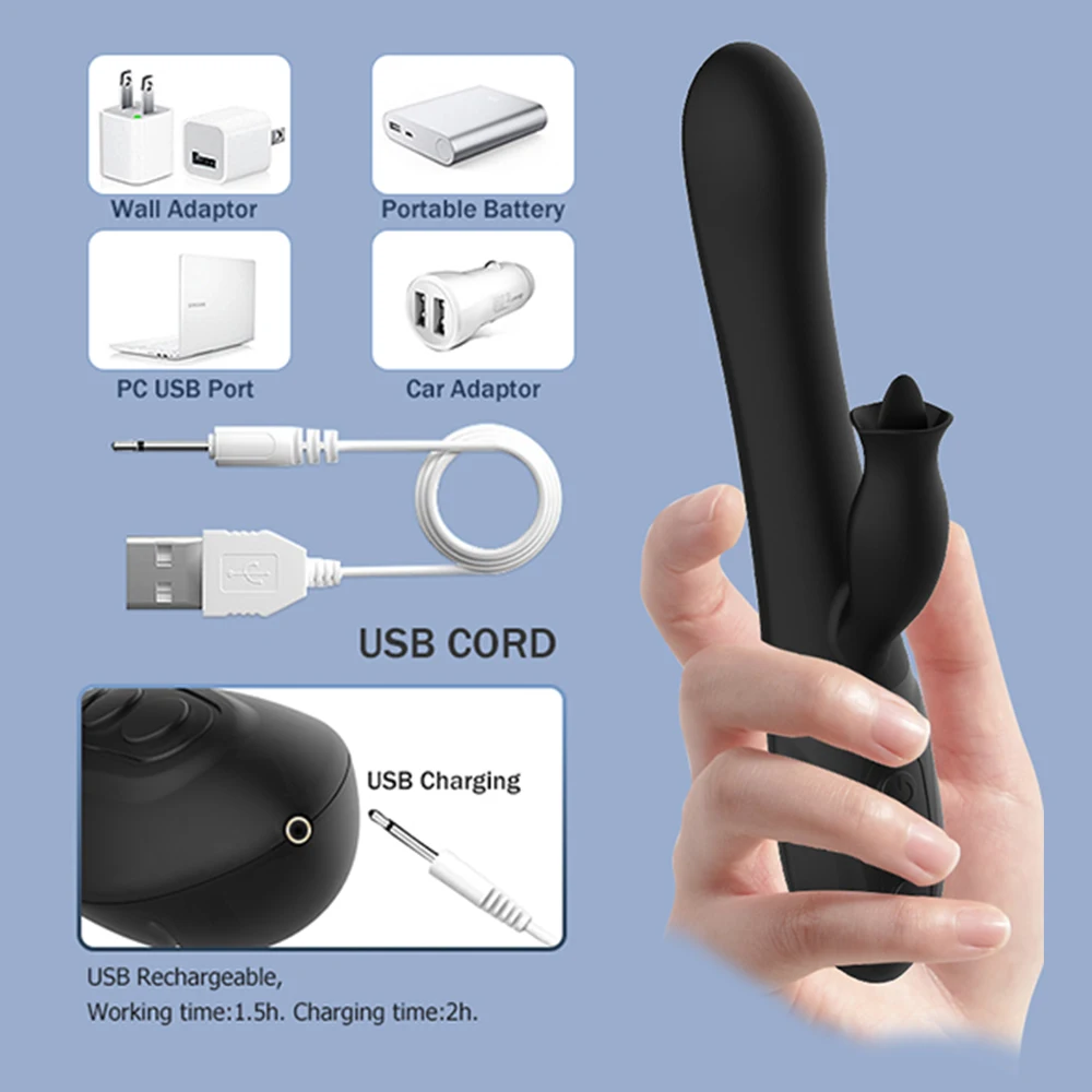 Вибратор-кролик для женщин фаллоимитатор стимуляции вагины клитора точки G