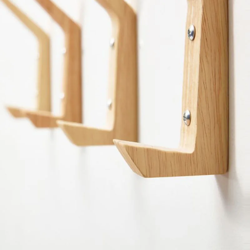 

Japanese Style Simple Wooden Coat Hook Home Wall Decoration Wall Hanging Single Hook Hanger Room Accessories Hallway Wood