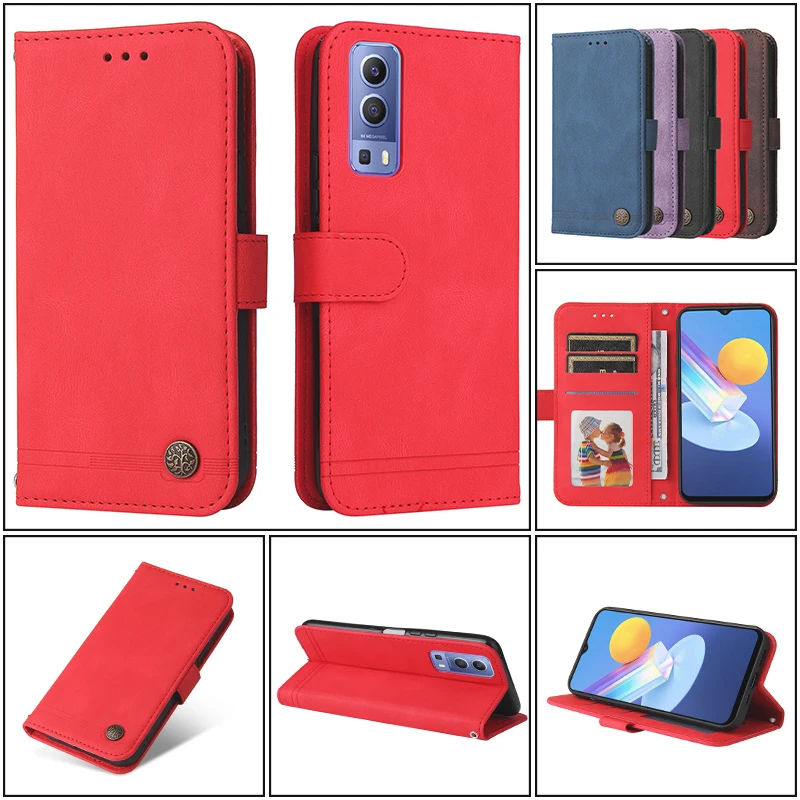 

Flip Leather Case For VIVO Y11S Y12S Y20 Y20i Y20S Y20A Y20G Y21 Y21S Y30G Y33S Y52 Y53S Y71T Y72 Y73 V21 V21E IQOO U1X Z3 Cover