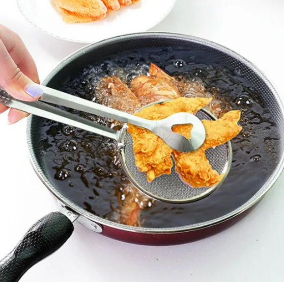 1 шт. ложка для жареной еды из нержавеющей стали кухонный дуршлаг фильтр слив пищи