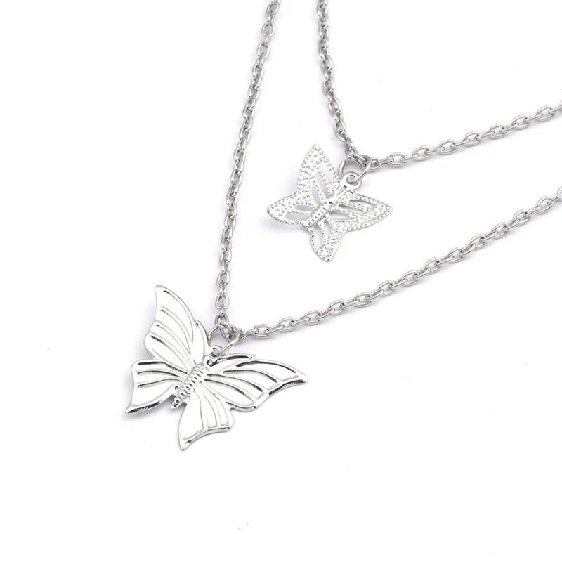 YWZIXLN 2020 Boho Hollow Cute Animal Butterfly Clavicle Chain Fashion Necklaces Bijoux For Women Elegant Choker Jewelry N037 | Украшения и