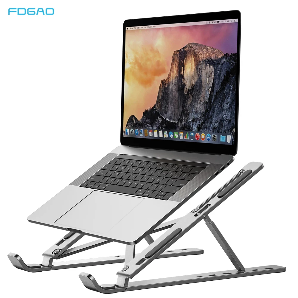 

Portable Laptop Stand Aluminium Foldable Notebook Laptop Base For Macbook Pro Holder Adjustable Bracket Computer Accessories