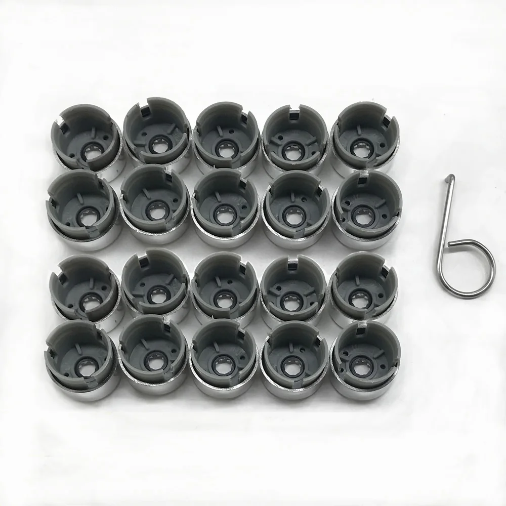 SKTOO 20 шт. цветные хромированные колпачки для гайки крепления колеса автомобиля на