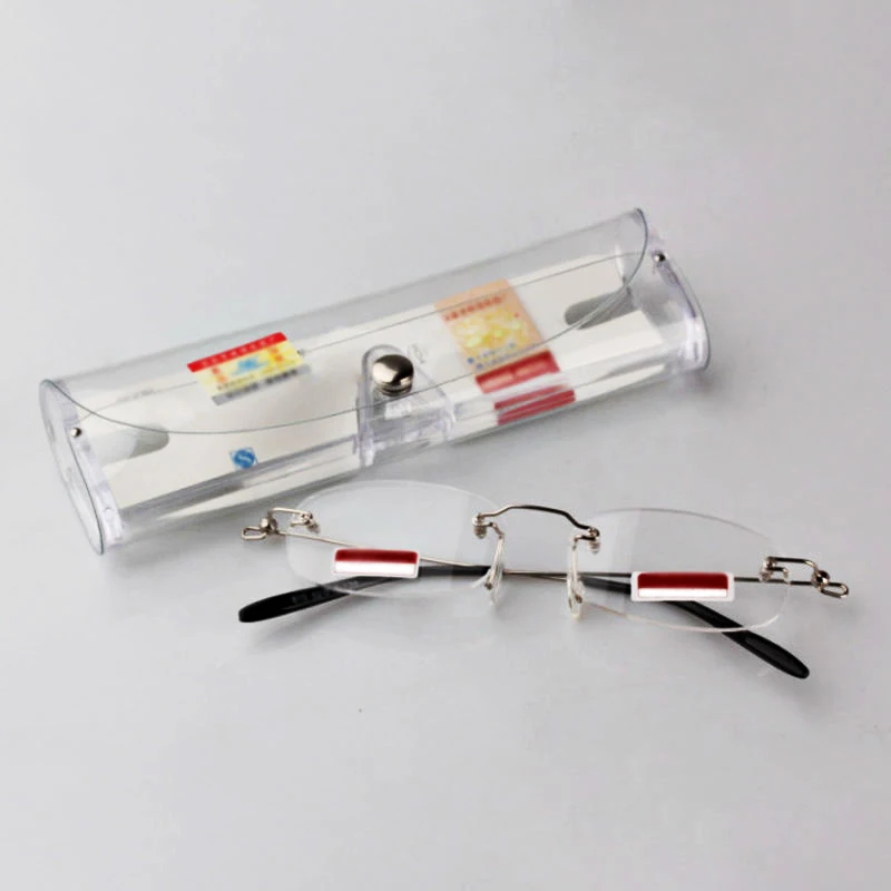 Очки для чтения пресбиопические без оправы + 100 200 300 R029|glasses retail|glasses ipodspectacle bags |