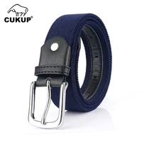 cukup 2022 new unisex design pin buckle canvas belt quality nylon waistband casual belts accessories 3 5cm width cbck271