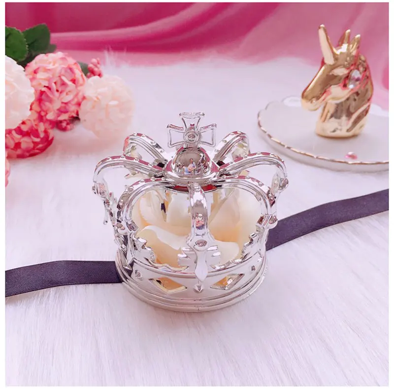 Crown-Silver-G Лолита британская императорская корона на голову заколка Роза Корона повязка на голову принцесса заколка для волос аксессуары для маскарада на Хеллоуин - Цвет: Crown-Silver-G