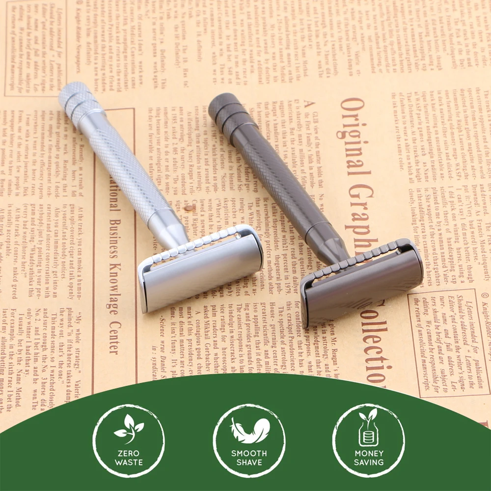 HAWARD Мужская Безопасная бритва с двойными краями Экологичная для женщин закрытая