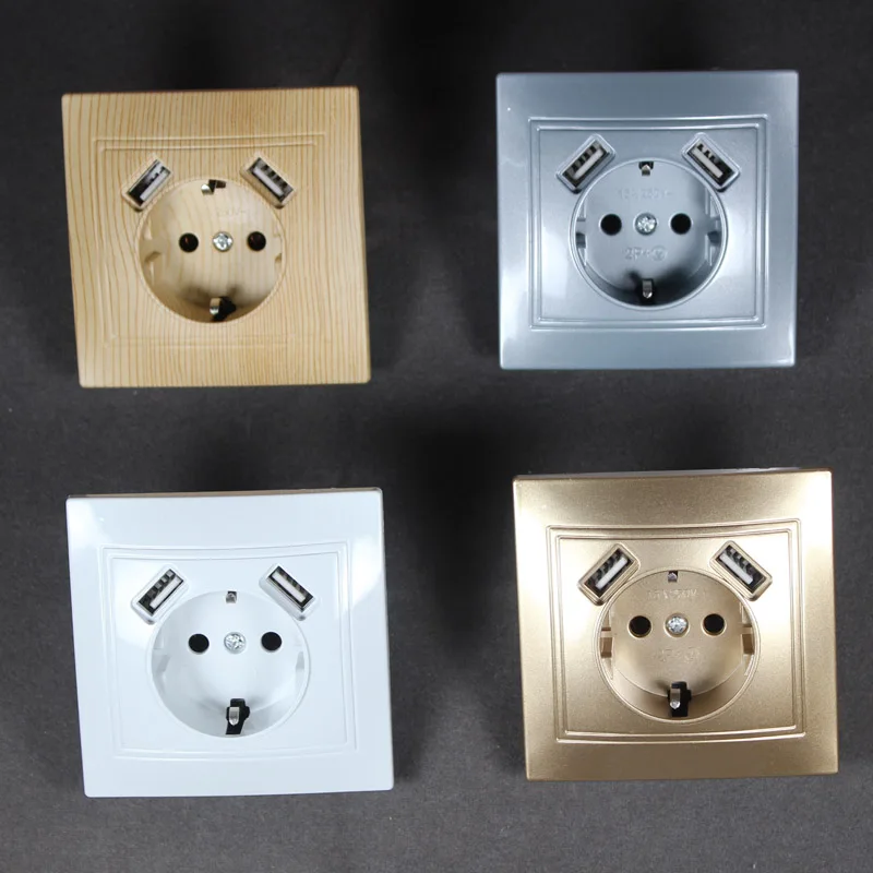 Сетевое зарядное устройство с двумя USB портами адаптер для зарядки 2 а