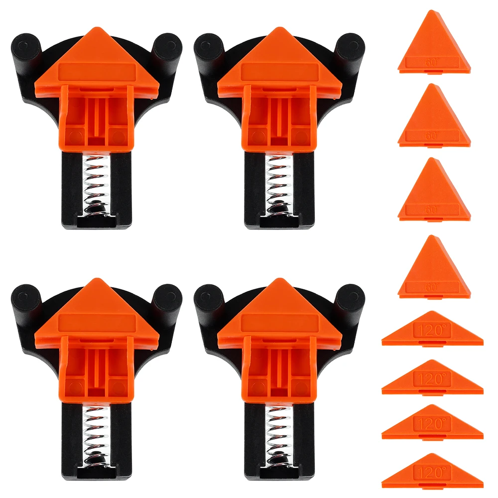 

4pcs 90 Degree Right Angle Clamp Fixing Clips Picture Frame Corner Clamp Woodworking Corner Clip Positioning Fixture Tools
