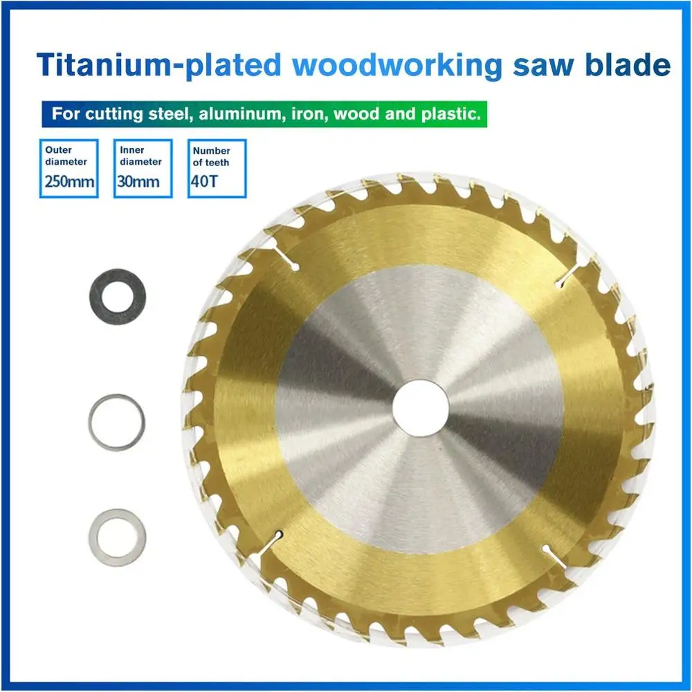 Деревообрабатывающий пильный диск с титановым покрытием круговой режущий