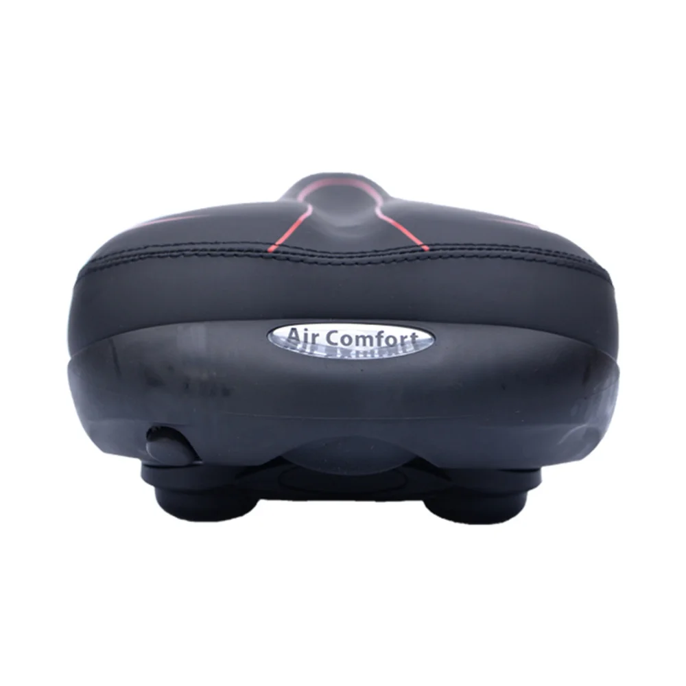 

1pc Thickened Saddle Absorption Cushion Comfortable Seat (Black Red)