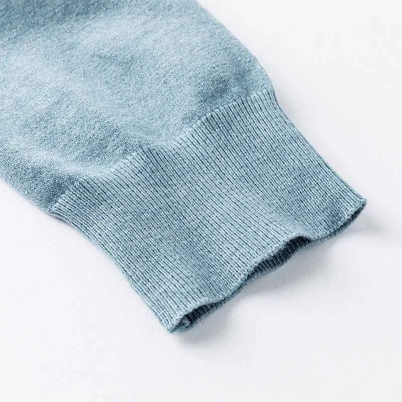 Мужской Повседневный свитер с круглым вырезом однотонная облегающая вязаная