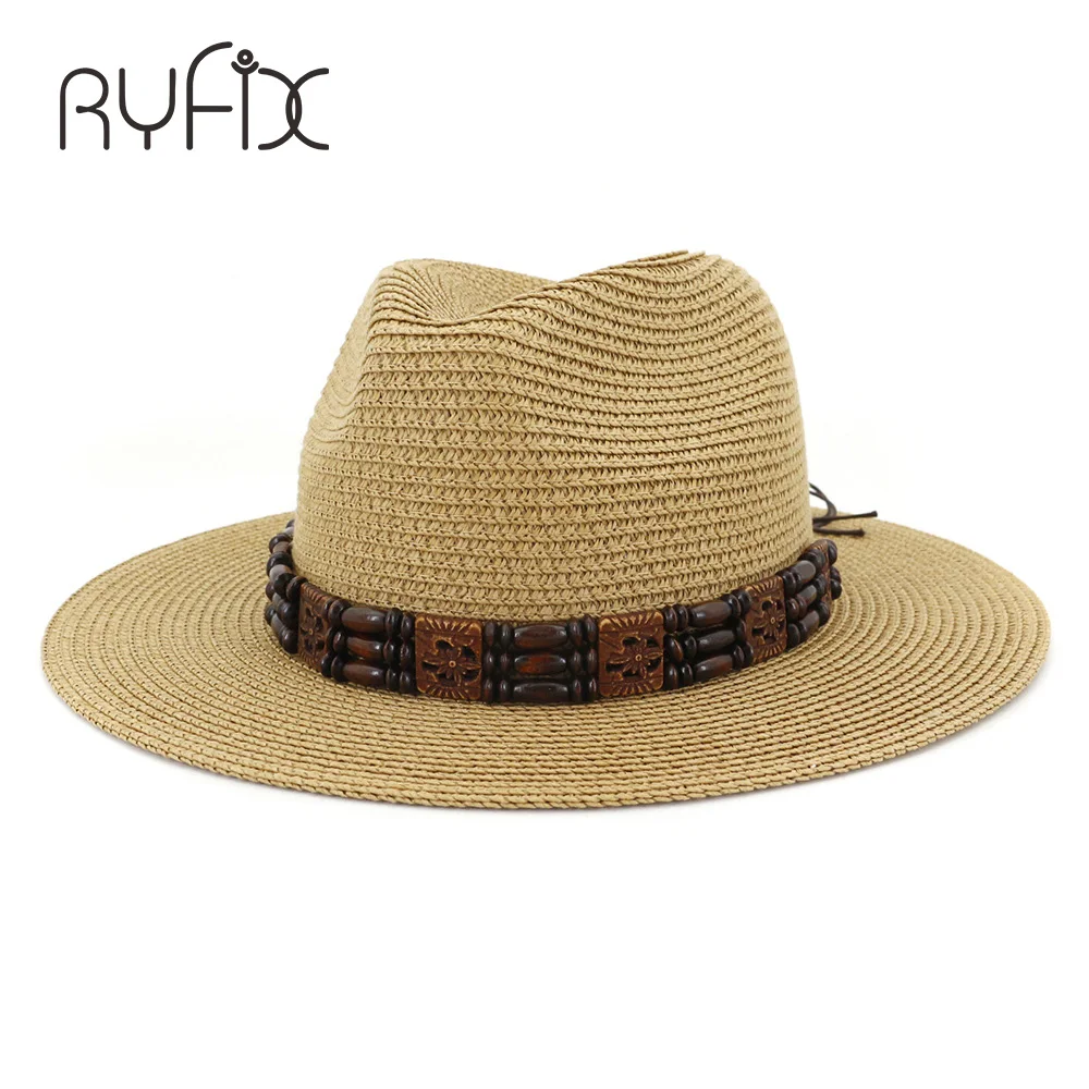 Соломенная шляпа с плоским краем для мужчин и женщин пляжная отдыха путешествий