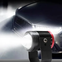 lock and load spray car led spotlight lens 12v24v motorcycle headlight two color far and near integrated laser spotlight