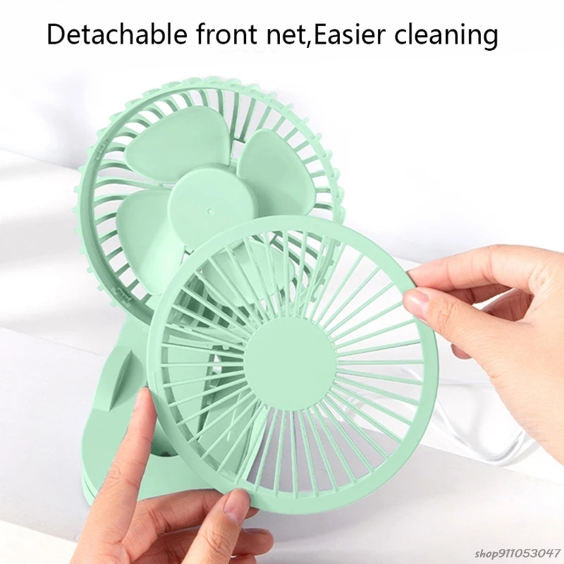 Портативный вентилятор охлаждения с 3 скоростями вращающийся на 360 ° 5 дюймов |