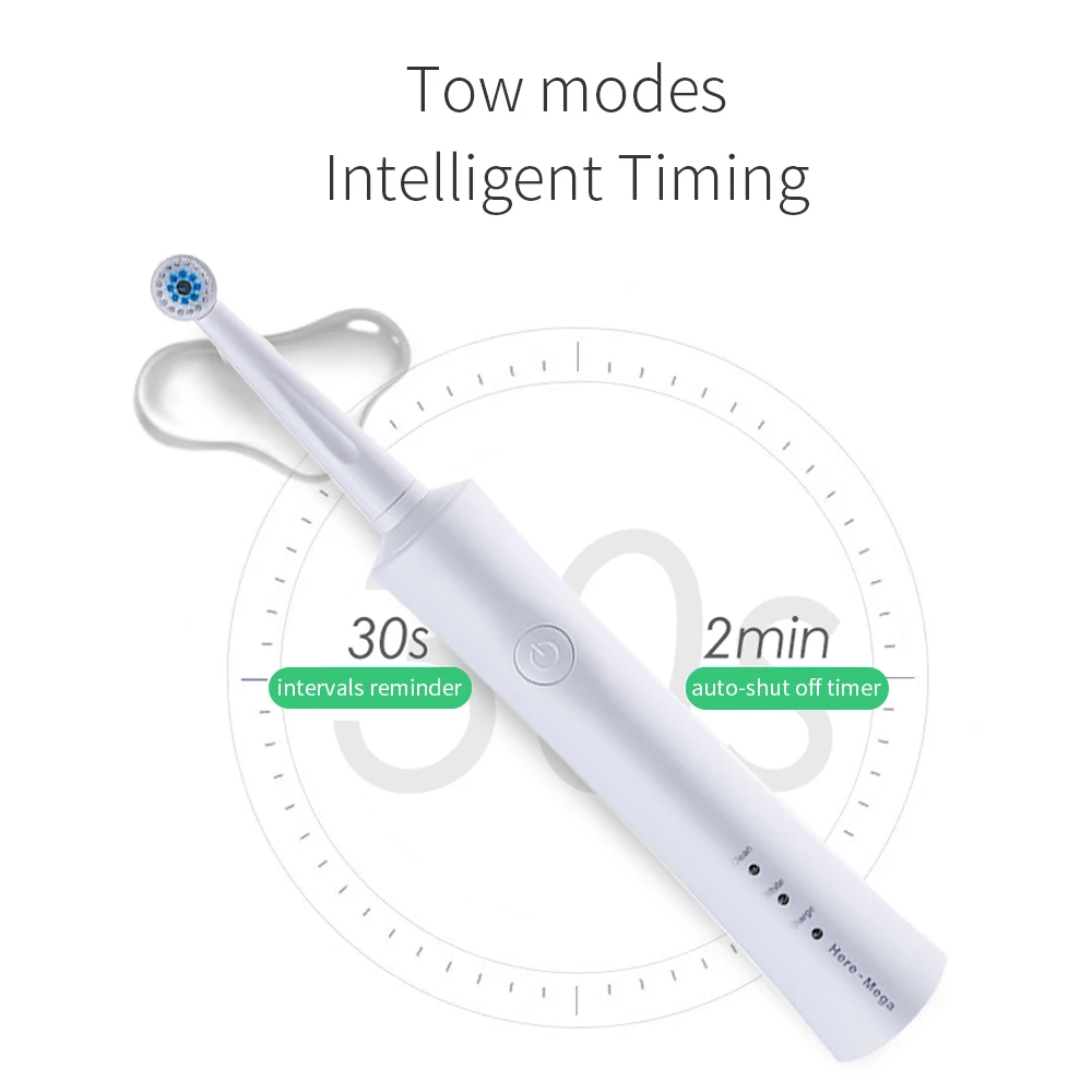Щетка Зубная электрическая с таймером и зарядкой от USB|Электрические зубные